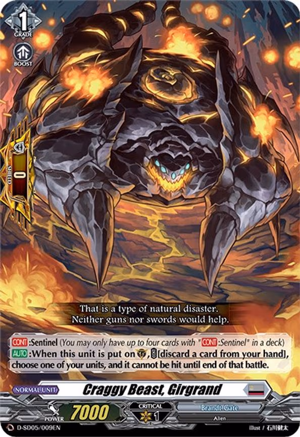 Craggy Beast, Girgrand