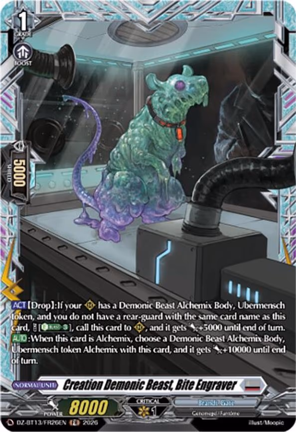 Creation Demonic Beast, Bite Engraver - Frame Rare (DZ-BT13/FR26EN)