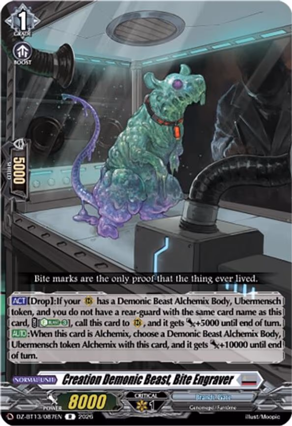 Creation Demonic Beast, Bite Engraver - R (DZ-BT13/087EN)