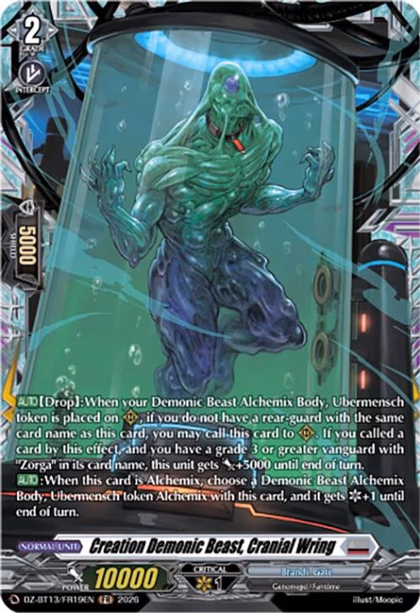 Creation Demonic Beast, Cranial Wring - Frame Rare (DZ-BT13/FR19EN)