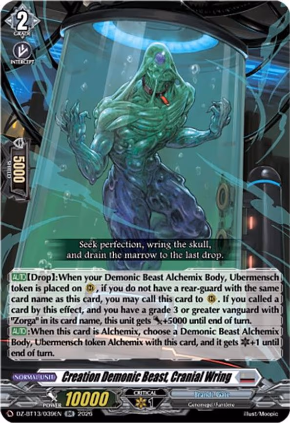 Creation Demonic Beast, Cranial Wring - RR (DZ-BT13/039EN)