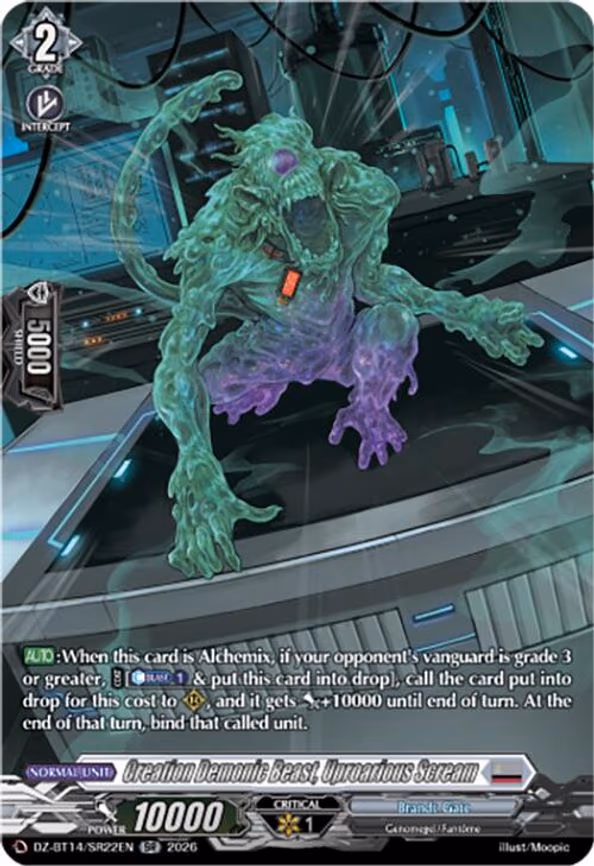 Creation Demonic Beast, Uproarious Scream - SR (DZ-BT14/SR22EN)