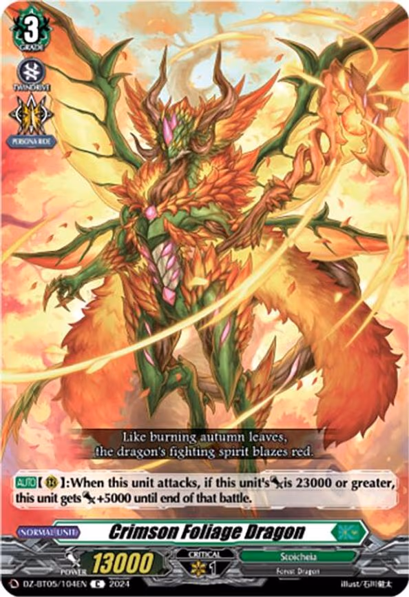 Crimson Foliage Dragon - C (DZ-BT05/104EN)