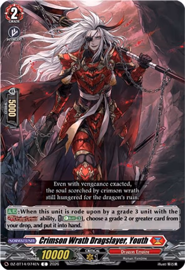Crimson Wrath Dragslayer, Youth - C (DZ-BT14/074EN)