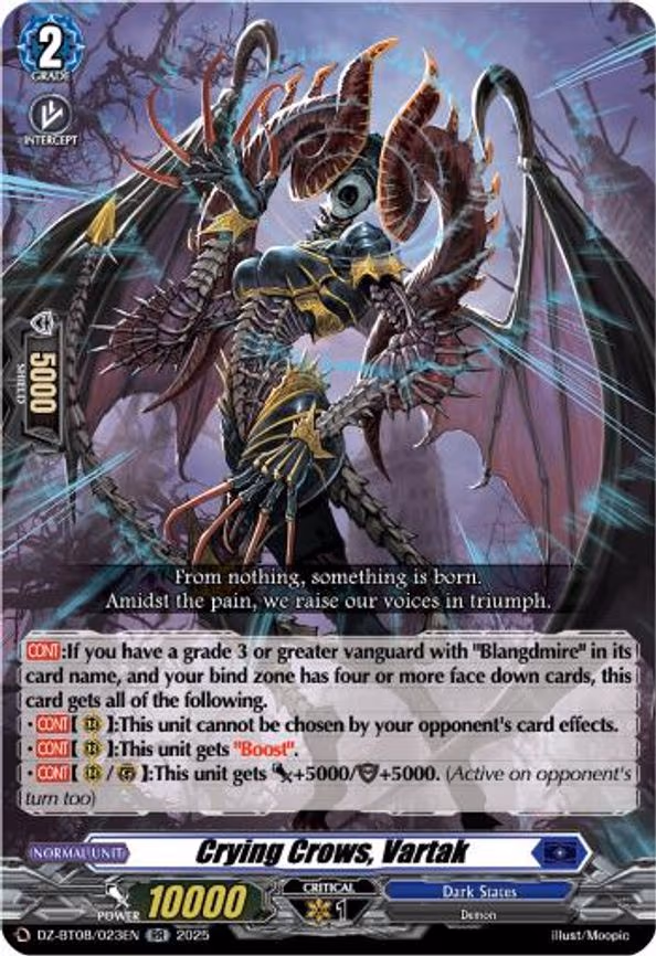 Crying Crows ,Vartak - RR (DZ-BT08/023EN)