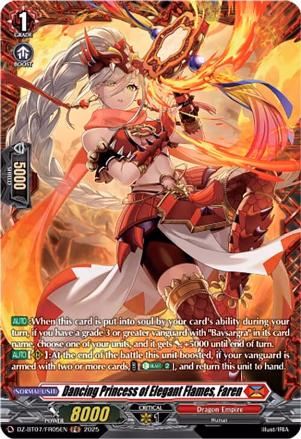 Dancing Princess of Elegant Flames, Faren - FR (DZ-BT07/FR05EN)