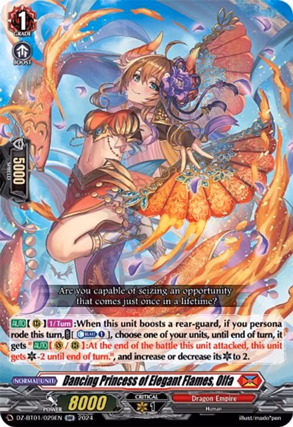Dancing Princess of Elegant Flames, Olfa - RR (DZ-BT01/029EN)