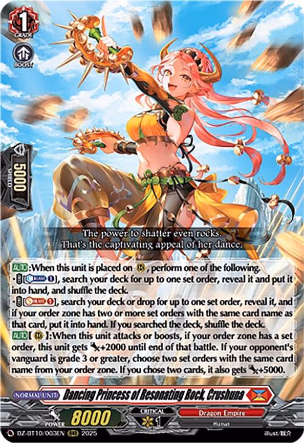 Dancing Princess of Resonating Rock, Crushuna - RRR (DZ-BT10/003EN)