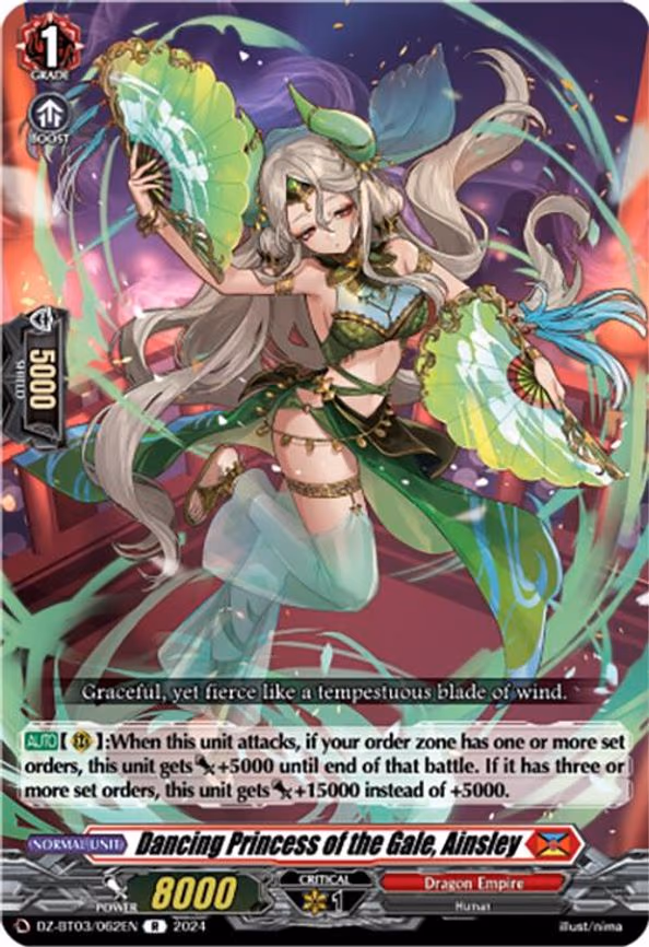 Dancing Princess of the Gale, Ainsley - R (DZ-BT03/062EN)