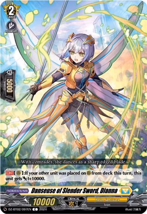 Danseuse of Slender Sword, Dianna - C (DZ-BT02/097EN)