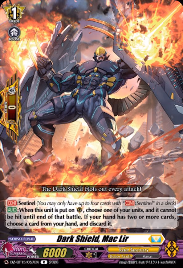 Dark Shield, Mac Lir - R (DZ-BT15/057EN)