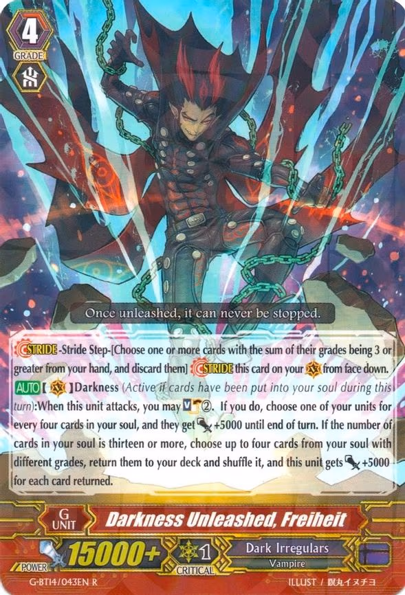 Darkness Unleashed, Freiheit