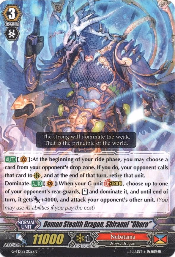 Demon Stealth Dragon, Shiranui "Oboro"