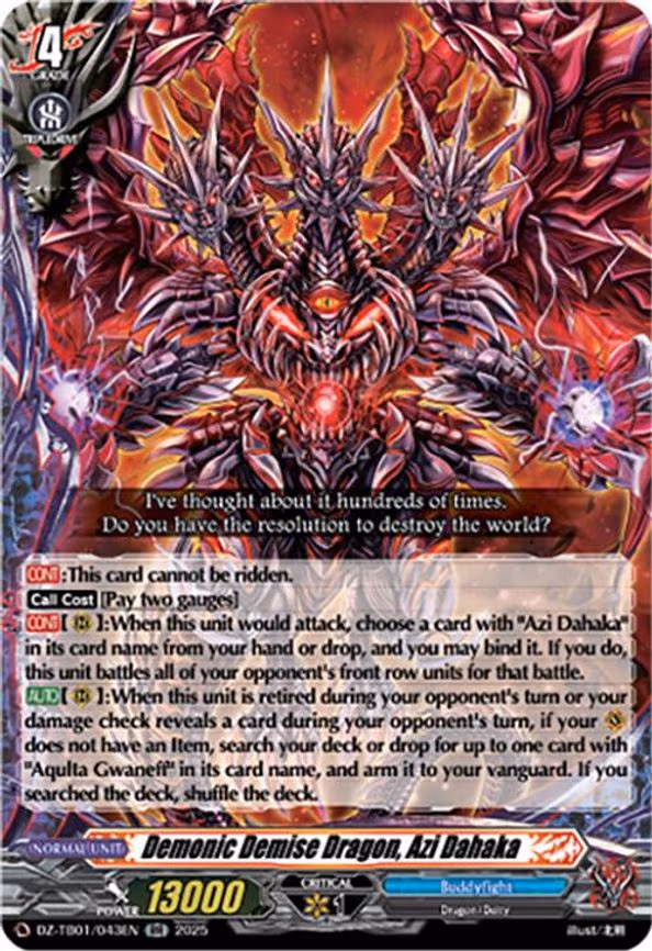Demonic Demise Dragon, Azi Dahaka - RR (DZ-TB01/043EN)