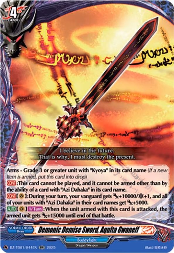 Demonic Demise Sword, Aqulta Gwaneff - RR (DZ-TB01/044EN)