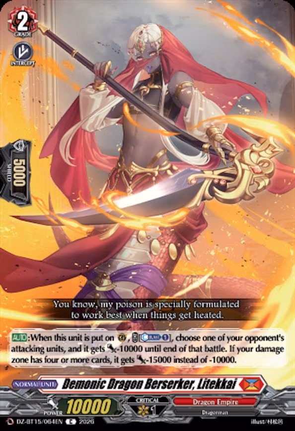 Demonic Dragon Berserker, Litekkai - C (DZ-BT15/064EN)