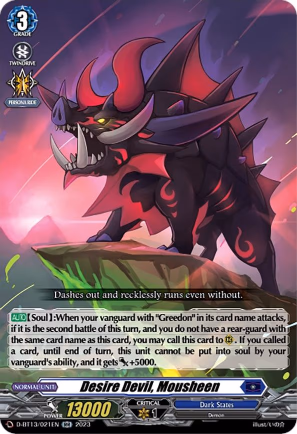 Desire Devil, Mousheen - RR (D-BT13/021EN)