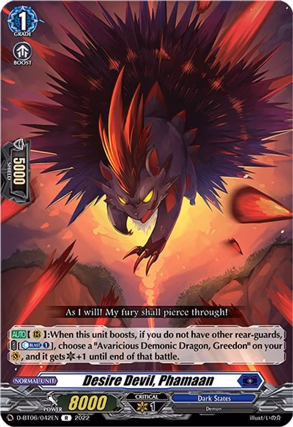 Desire Devil, Phamaan - R (D-BT06/042EN)