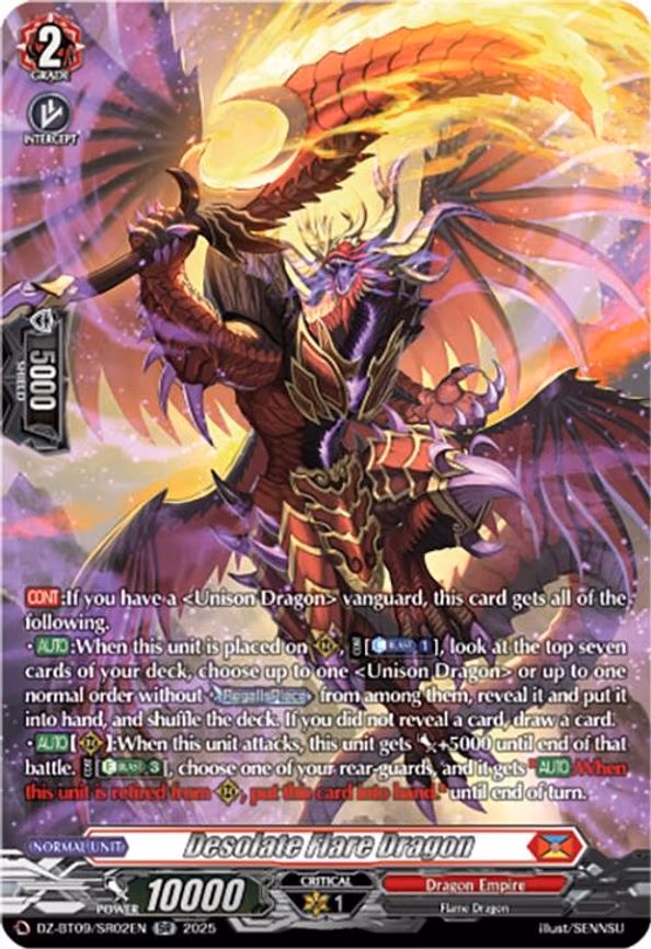 Desolate Flare Dragon - SR (DZ-BT09/SR02EN)