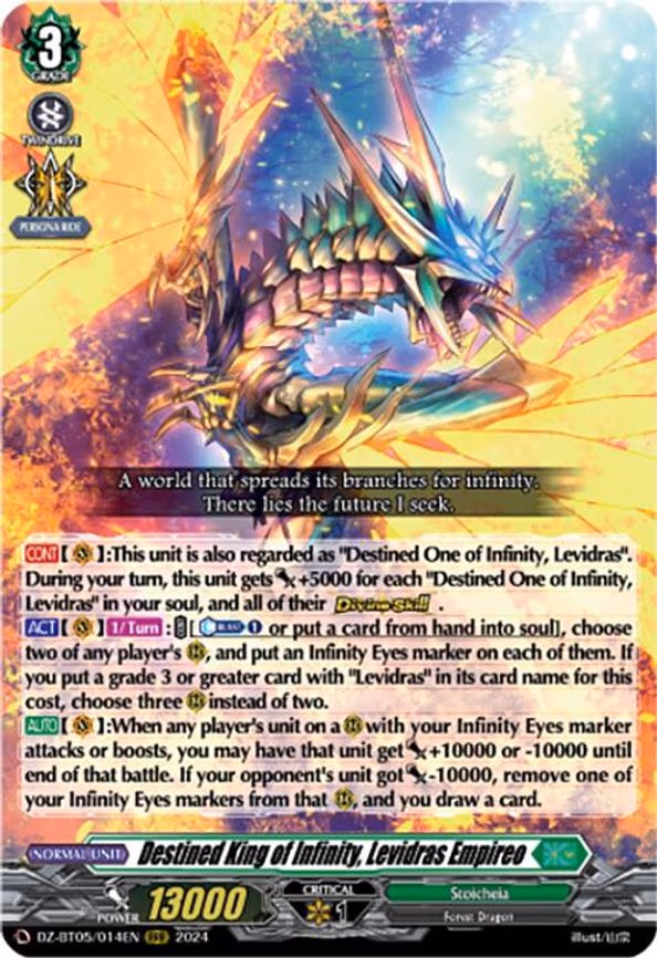 Destined King of Infinity, Levidras Empireo - RRR (DZ-BT05/014EN)