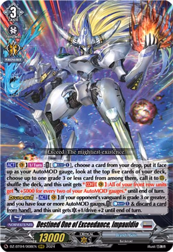 Destined One of Exceedance, Impauldio - RRR (DZ-BT04/008EN)