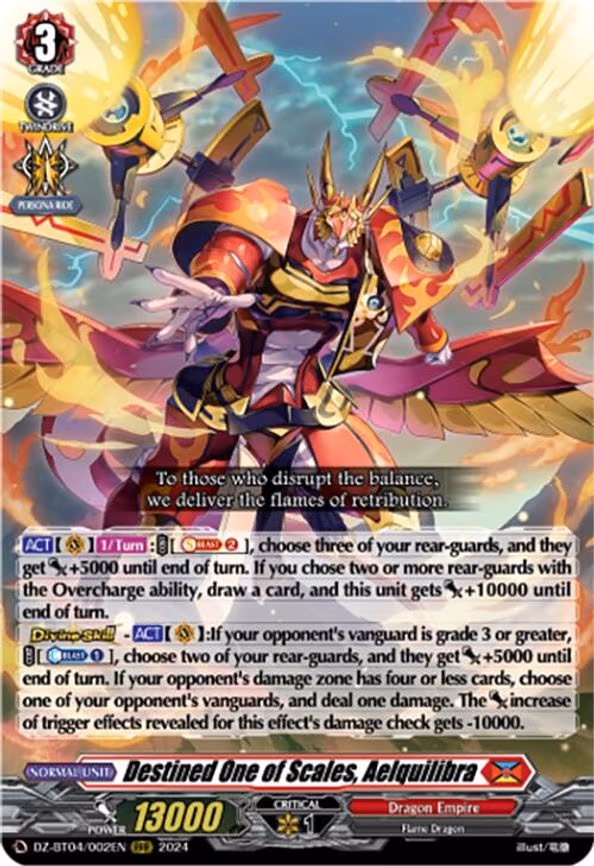 Destined One of Scales, Aelquilibra - RRR (DZ-BT04/002EN)