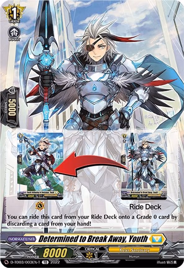 Determined to Break Away, Youth (Tutorial Card)