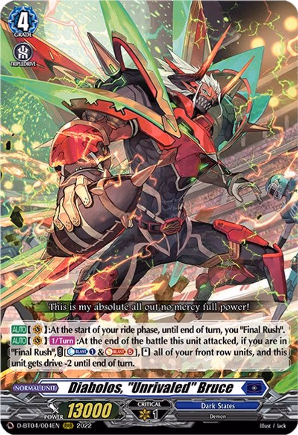 Diabolos, "Unrivaled" Bruce