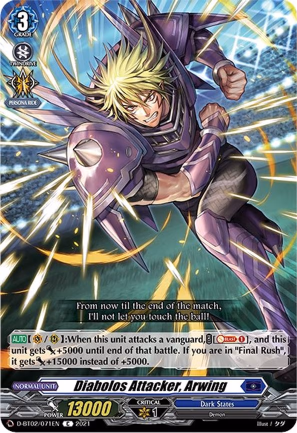 Diabolos Attacker, Arwing - C (D-BT02/071EN)