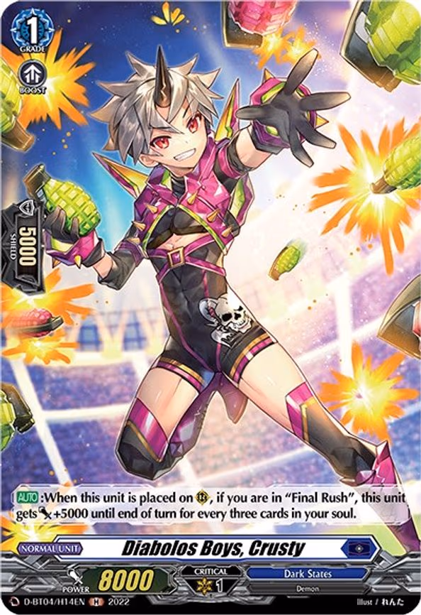 Diabolos Boys, Crusty (Holo) - H (D-BT04/H14EN)