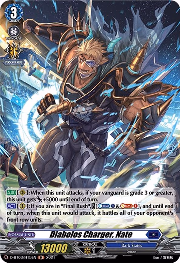 Diabolos Charger, Nate (Holo) - H (D-BT03/H15EN)
