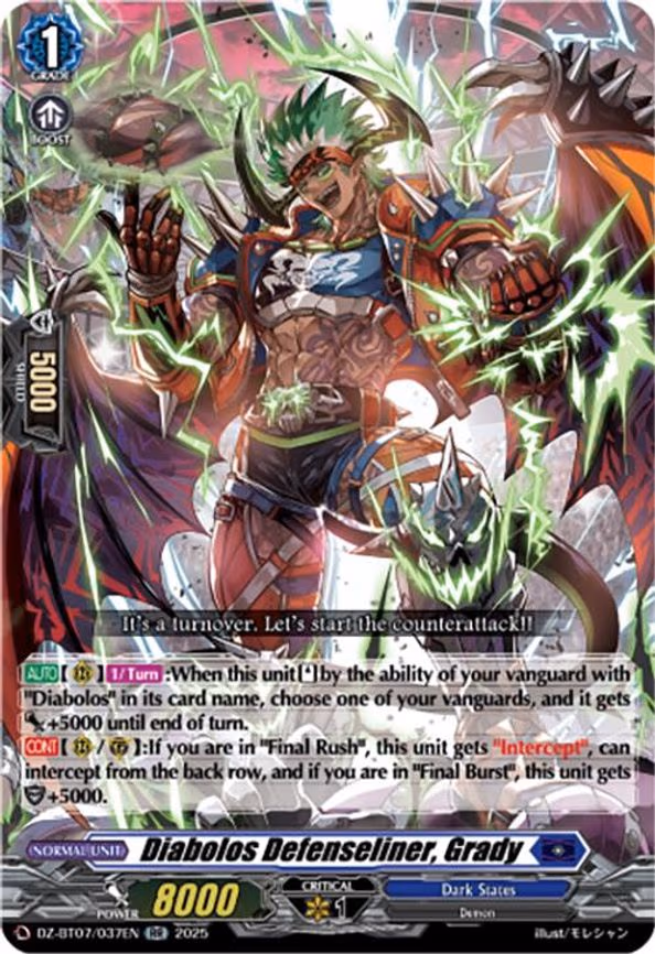 Diabolos Defenseliner, Grady - RR (DZ-BT07/037EN)