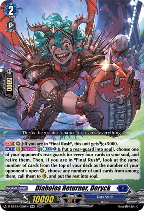 Diabolos Returner, Deryck - RR (D-SS12/059EN)