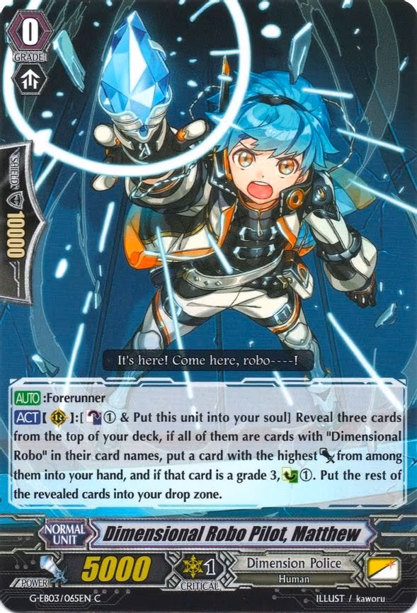 Dimensional Robo Pilot, Matthew
