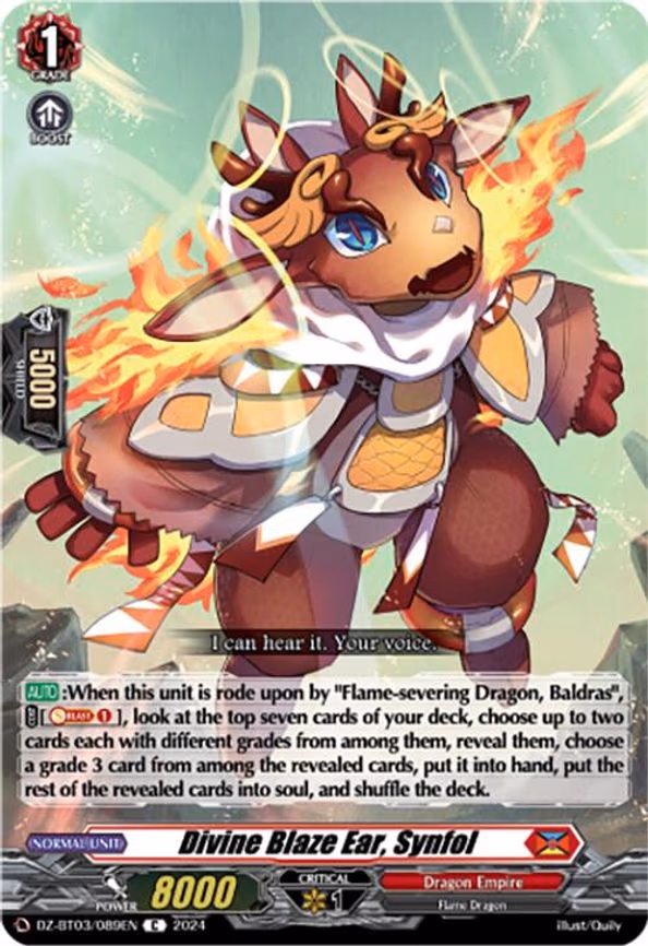 Divine Blaze Ear, Synfol - C (DZ-BT03/089EN)