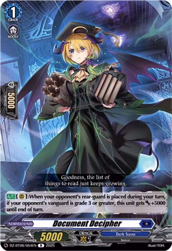 Document Decipher - R (DZ-BT06/054EN)