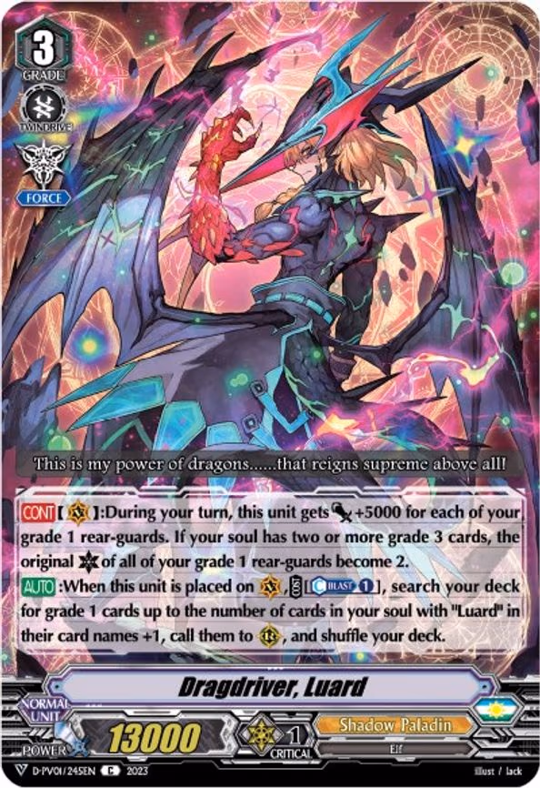 Dragdriver, Luard