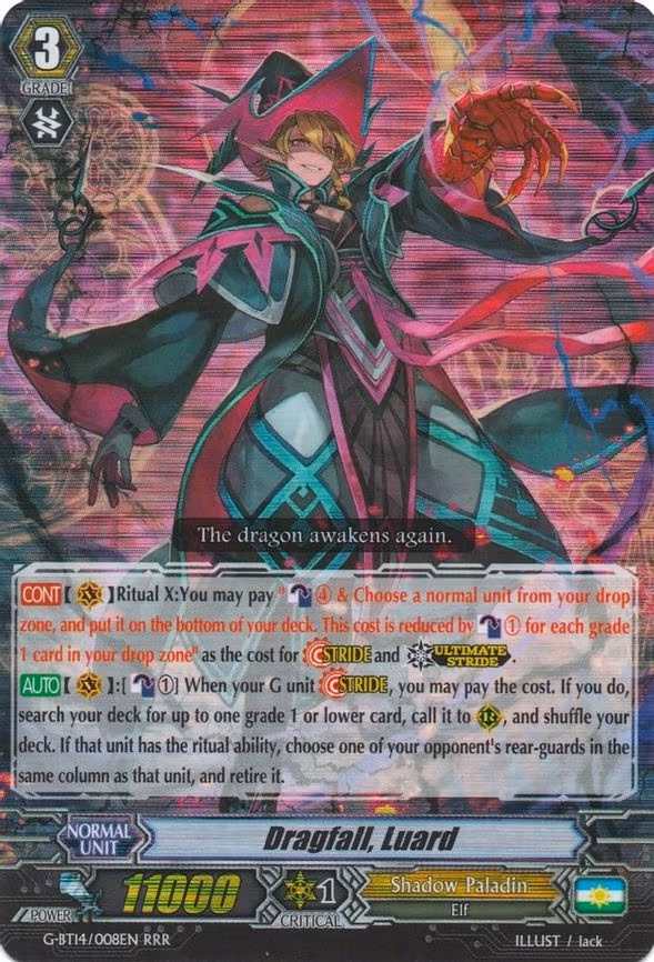 Dragfall, Luard