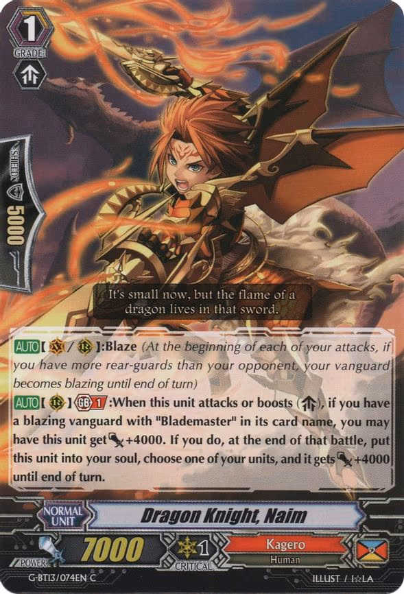 Dragon Knight, Naim - C (G-BT13/074EN)