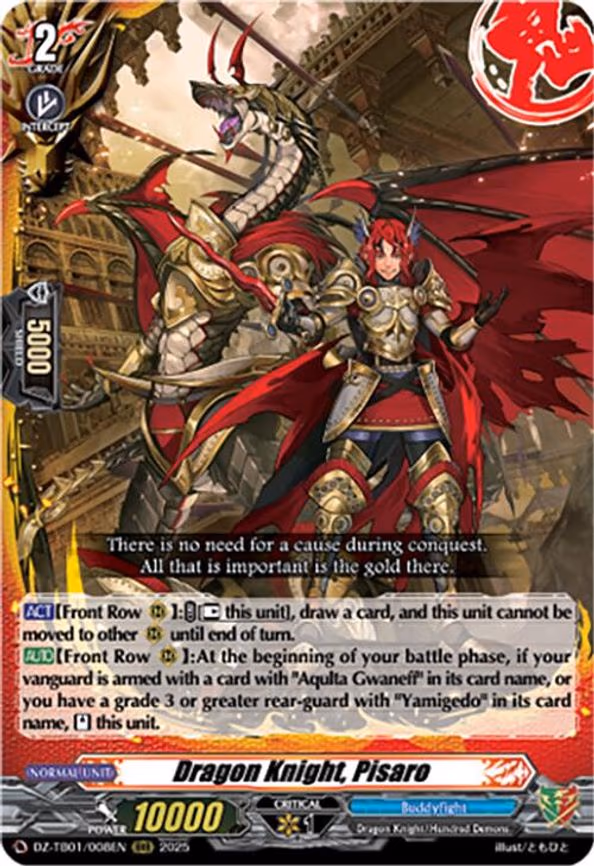 Dragon Knight, Pisaro - RRR (DZ-TB01/008EN)