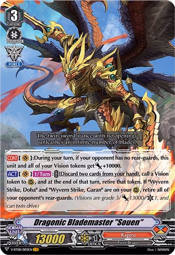 Dragonic Blademaster "Souen" - VR (V-BT08/003EN VR)