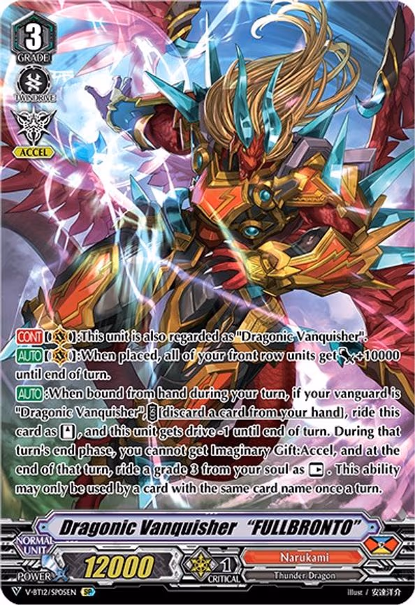 Dragonic Vanquisher "FULLBRONTO" - SP (V-BT12/SP05EN)