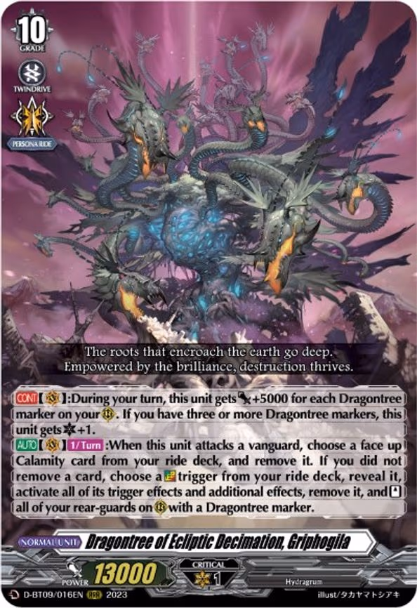 Dragontree of Ecliptic Decimation, Griphogila - RRR (D-BT09/016EN)