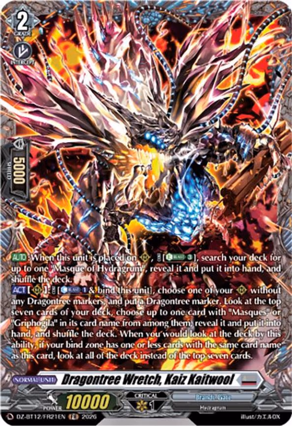 Dragontree Wretch, Kaiz Kaitwool - Frame Rare (DZ-BT12/FR21EN)
