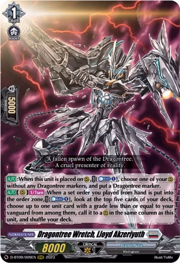 Dragontree Wretch, Lloyd Akzeriyuth - RRR (D-BT09/009EN)