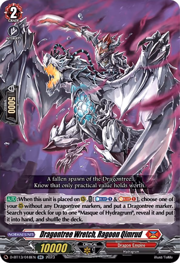 Dragontree Wretch, Ragoon Qimrud - RR (D-BT13/018EN)