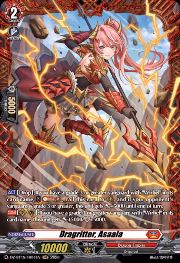 Dragritter, Asaala - Frame Rare (DZ-BT15/FR01EN)