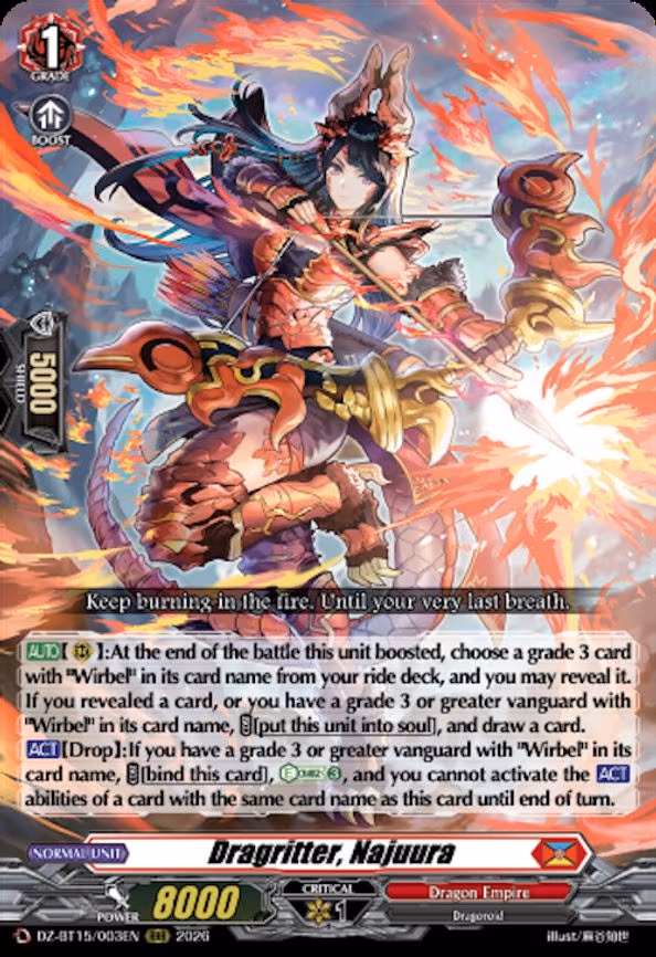 Dragritter, Najuura - RRR (DZ-BT15/003EN)