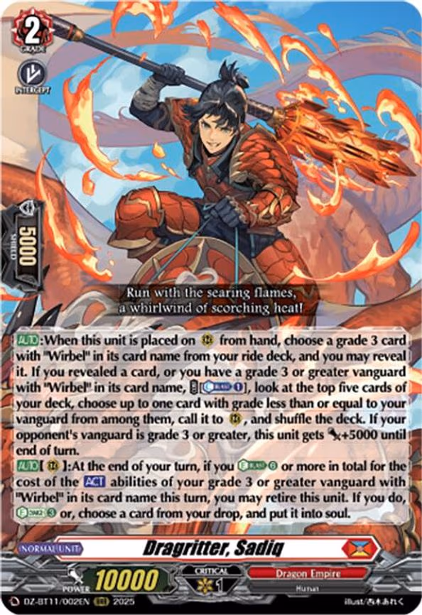Dragritter, Sadiq - RRR (DZ-BT11/002EN)