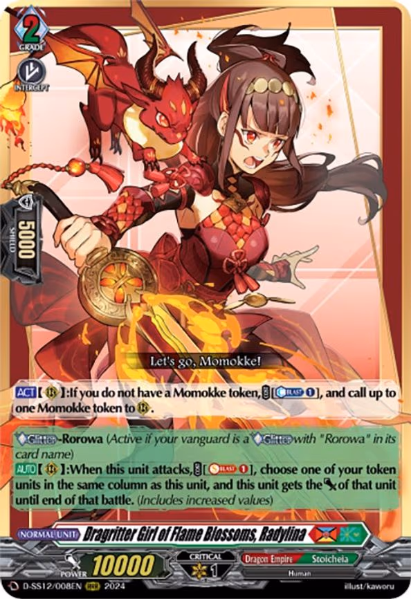 Dragritter Girl of Flame Blossoms, Radylina - RRR (D-SS12/008EN)